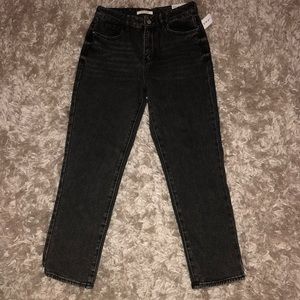 PACSUN distressed black mom jeans!